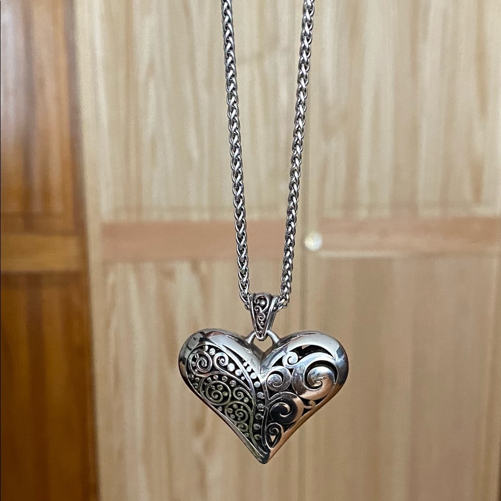 stainless still heart necklace